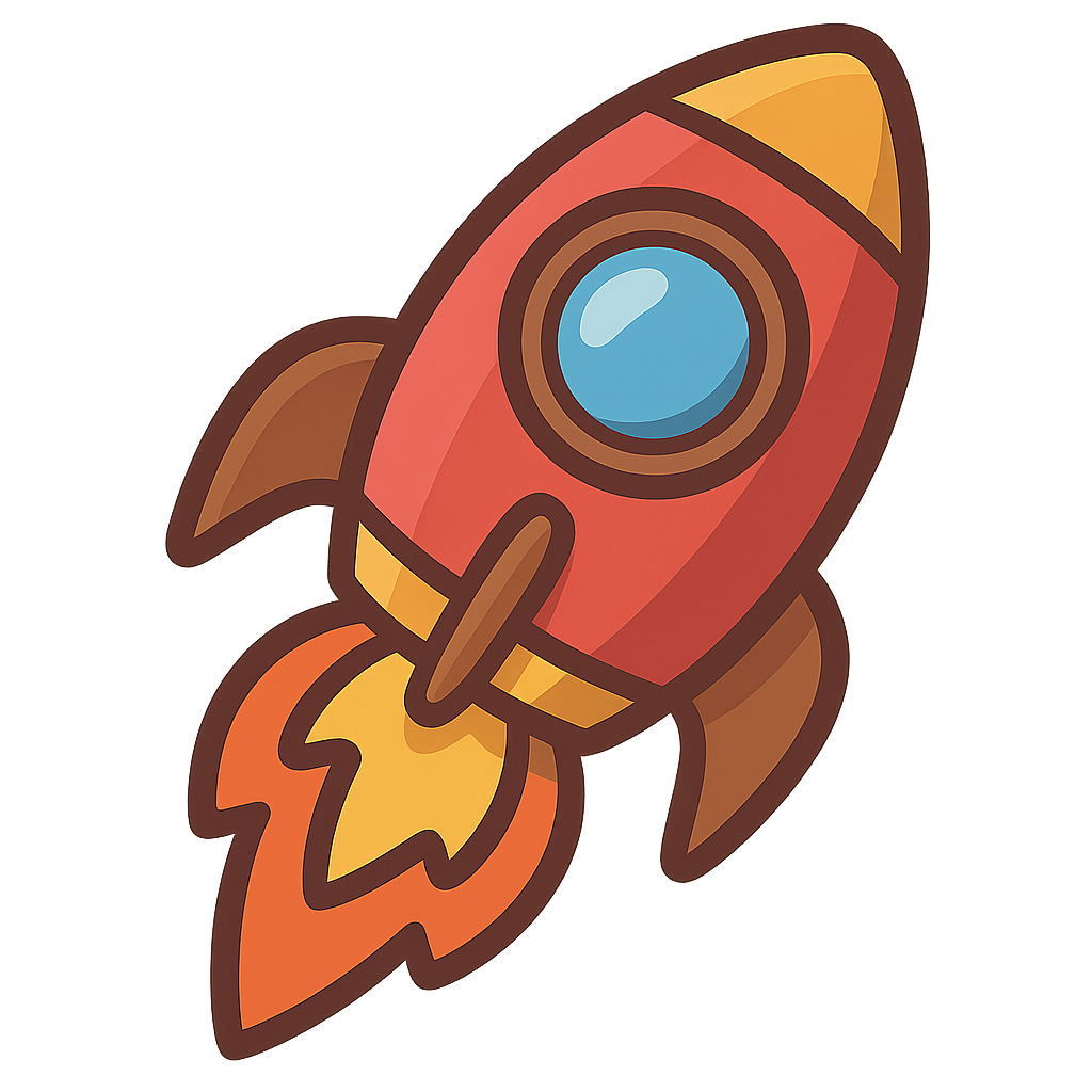 Icône fusée – booster pack
